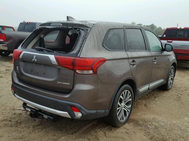 JA4AD2A33HZ011296 - 2017 MITSUBISHI OUTLANDER GRAY photo 4