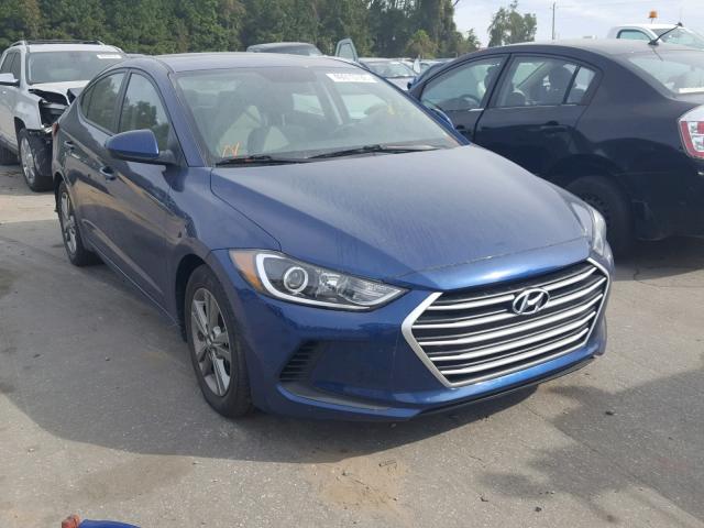 5NPD84LF1HH075130 - 2017 HYUNDAI ELANTRA BLUE photo 1