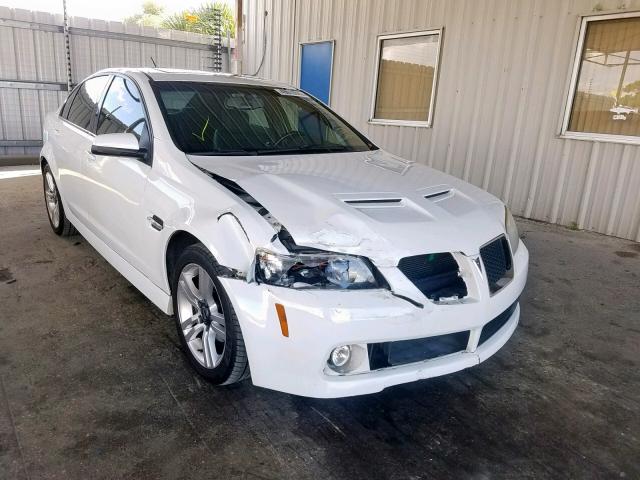 6G2ER57738L128052 - 2008 PONTIAC G8 WHITE photo 1