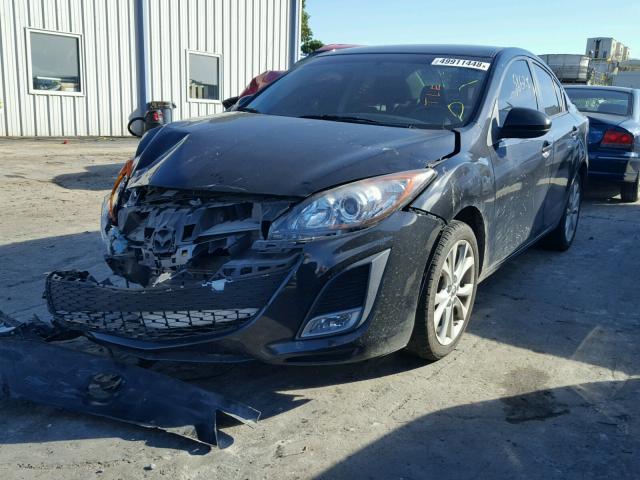 JM1BL1S59A1341097 - 2010 MAZDA 3 S BLACK photo 2