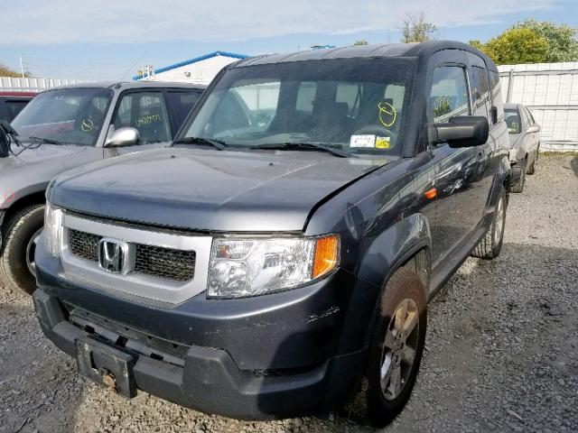 5J6YH2H71BL003235 - 2011 HONDA ELEMENT EX GRAY photo 2