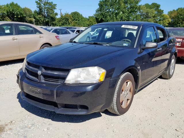 1B3CC4FD2AN193599 - 2010 DODGE AVENGER SX BLACK photo 2