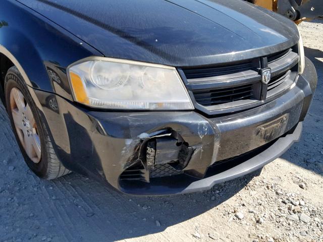 1B3CC4FD2AN193599 - 2010 DODGE AVENGER SX BLACK photo 9