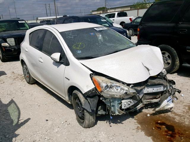 JTDKDTB39D1555311 - 2013 TOYOTA PRIUS C WHITE photo 1