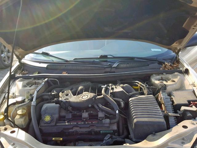 1C3EL56U01N541434 - 2001 CHRYSLER SEBRING LX GOLD photo 7