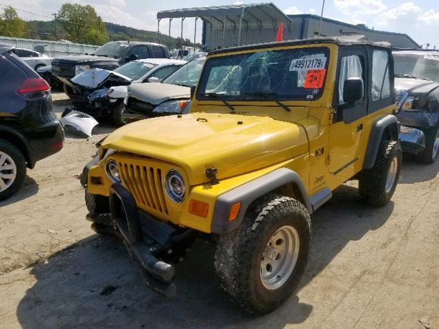 1J4FA39S73P370025 - 2003 JEEP WRANGLER C YELLOW photo 2