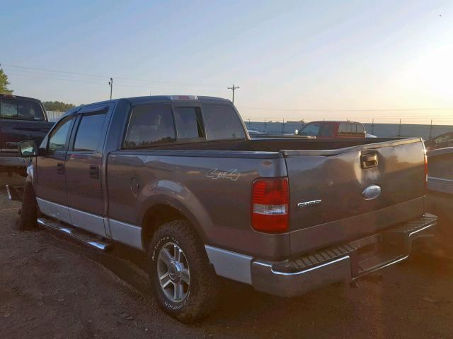 1FTPW14V17FA57551 - 2007 FORD F150 SUPER GRAY photo 3