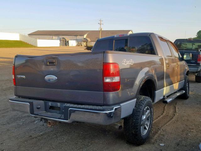 1FTPW14V17FA57551 - 2007 FORD F150 SUPER GRAY photo 4