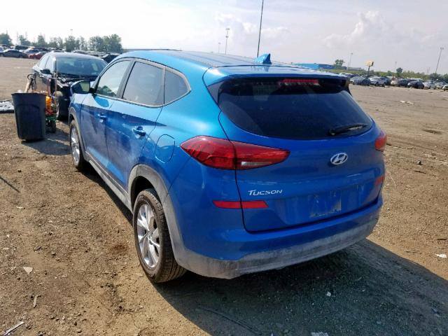 KM8J23A41KU903914 - 2019 HYUNDAI TUCSON SE BLUE photo 3