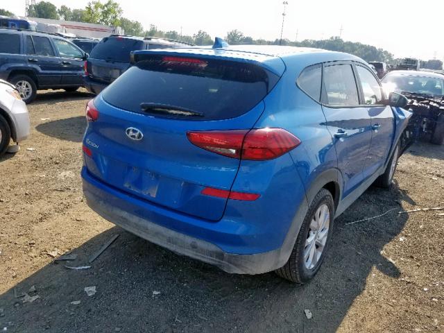 KM8J23A41KU903914 - 2019 HYUNDAI TUCSON SE BLUE photo 4