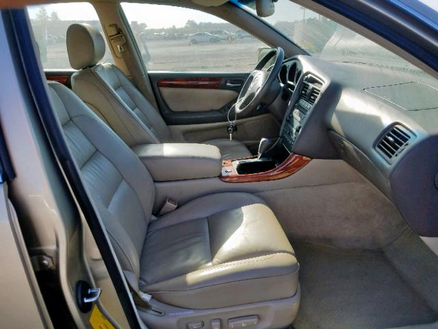 JT8BD69S210116210 - 2001 LEXUS GS 300 GOLD photo 5