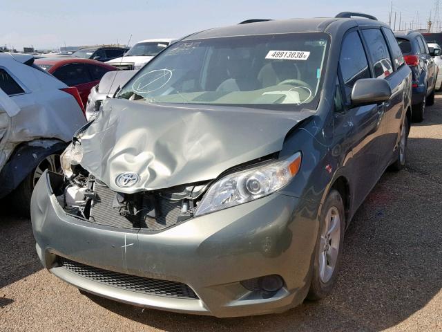 5TDKK3DC8ES427231 - 2014 TOYOTA SIENNA LE GRAY photo 2