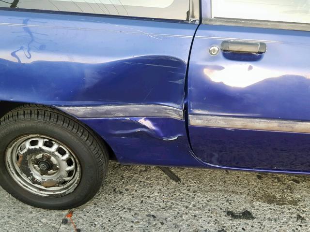 KNJLT05H1V6217285 - 1997 FORD ASPIRE BLUE photo 9