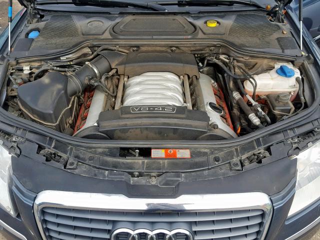 WAULL44E06N005953 - 2006 AUDI A8 4.2 QUA GRAY photo 7