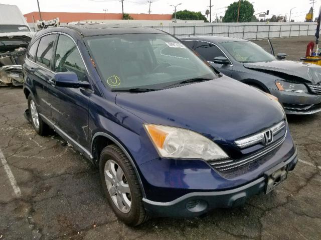 JHLRE48787C083593 - 2007 HONDA CR-V EXL BLUE photo 1