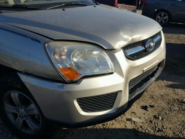 KNDJF724497582359 - 2009 KIA SPORTAGE L GOLD photo 9