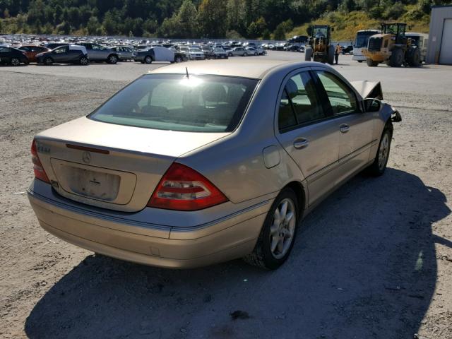 WDBRF61J21F081600 - 2001 MERCEDES-BENZ C 240 GOLD photo 4