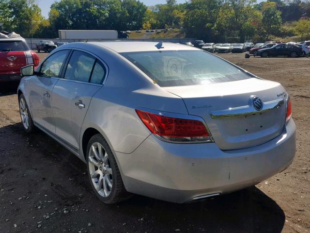 1G4GE5ED5BF192164 - 2011 BUICK LACROSSE C SILVER photo 3
