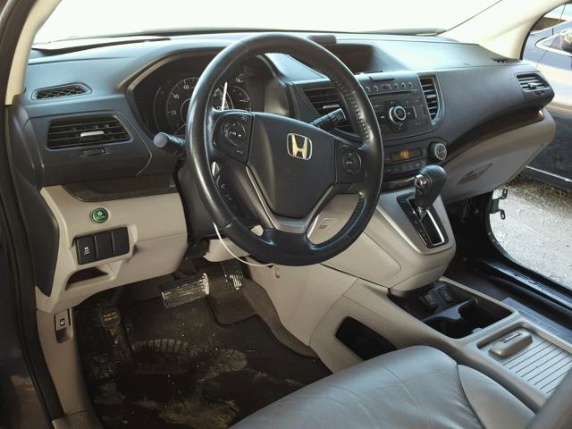 5J6RM3H71CL006014 - 2012 HONDA CR-V EXL GRAY photo 9