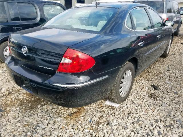 2G4WC582881241658 - 2008 BUICK LACROSSE C BLACK photo 4