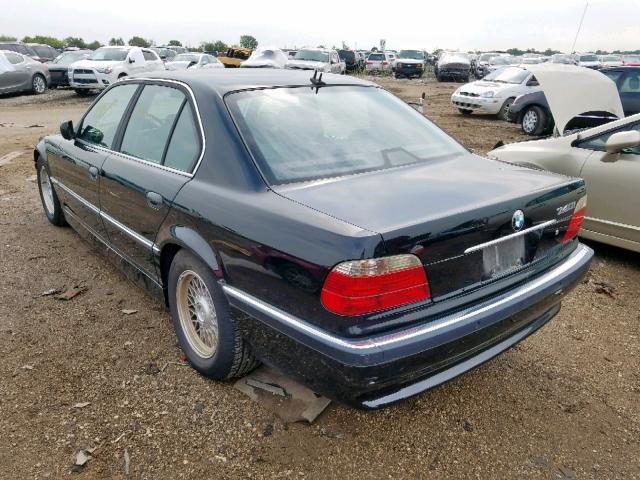 WBAGG83491DN89645 - 2001 BMW 740 I AUTO BLACK photo 3