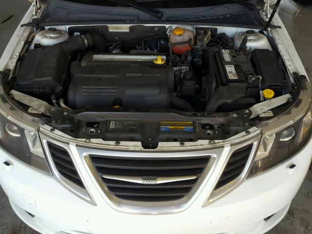 YS3FA5CY0B1304148 - 2011 SAAB 9-3 2.0T WHITE photo 7