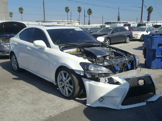 JTHBE262672010608 - 2007 LEXUS IS 350 WHITE photo 1