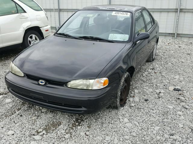 1Y1SK52862Z417961 - 2002 CHEVROLET GEO PRIZM BLACK photo 2