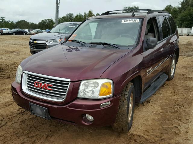 1GKDS13S662207654 - 2006 GMC ENVOY MAROON photo 2