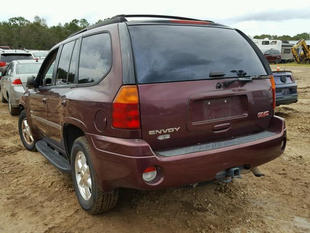 1GKDS13S662207654 - 2006 GMC ENVOY MAROON photo 3