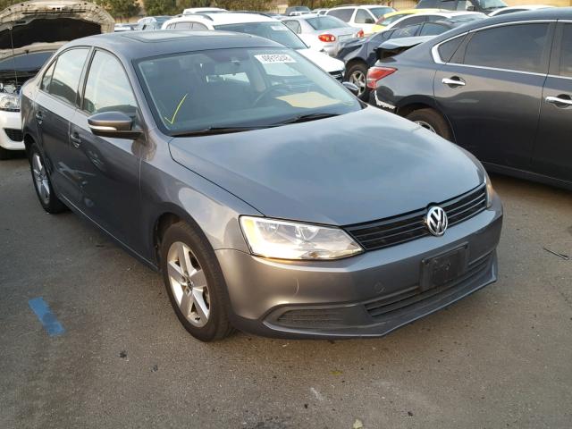 3VW3L7AJ0BM068476 - 2011 VOLKSWAGEN JETTA TDI GRAY photo 1