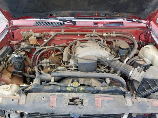 1N6HD16S0MC397751 - 1991 NISSAN TRUCK KING RED photo 7