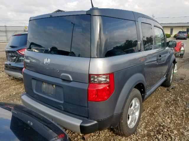 5J6YH28675L029267 - 2005 HONDA ELEMENT EX GRAY photo 4