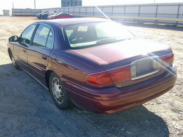 1G4HP54K334139541 - 2003 BUICK LESABRE CU BURGUNDY photo 3