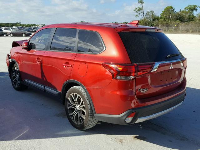 JA4AD3A35HZ001570 - 2017 MITSUBISHI OUTLANDER RED photo 3