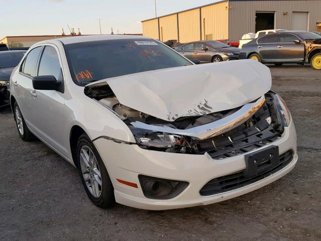 3FAHP0GA3AR250532 - 2010 FORD FUSION S WHITE photo 1