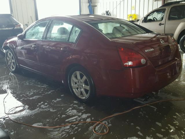 1N4BA41E54C832144 - 2004 NISSAN MAXIMA SE RED photo 3