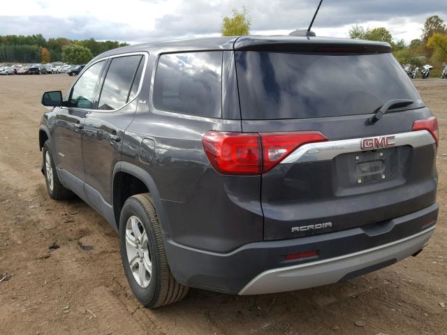 1GKKNKLA4HZ155477 - 2017 GMC ACADIA SLE CHARCOAL photo 3