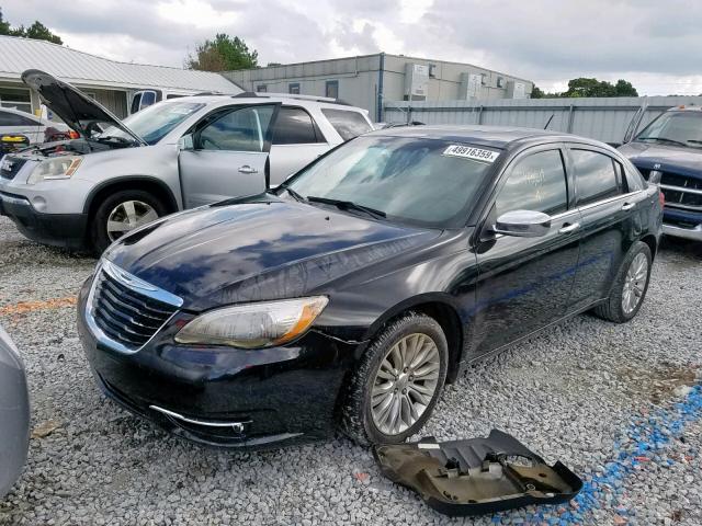 1C3BC2FG1BN610998 - 2011 CHRYSLER 200 LIMITE BLACK photo 2