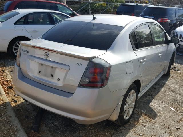 3N1AB6AP6BL664065 - 2011 NISSAN SENTRA 2.0 SILVER photo 4