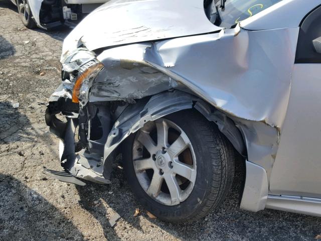 3N1AB6AP6BL664065 - 2011 NISSAN SENTRA 2.0 SILVER photo 9