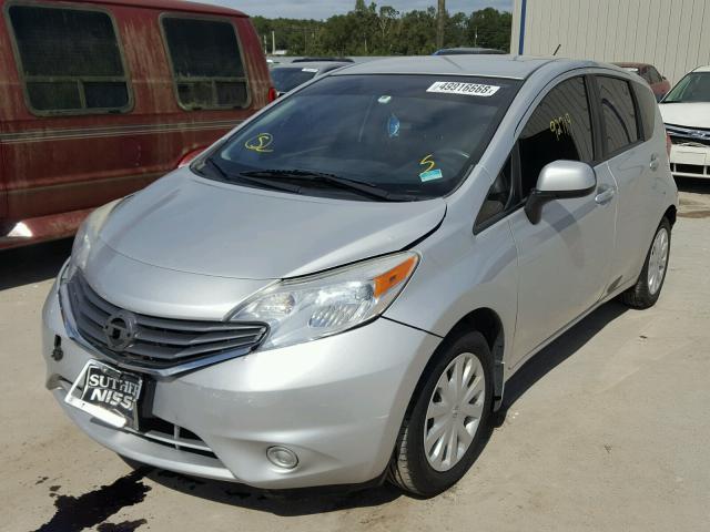 3N1CE2CP8EL361475 - 2014 NISSAN VERSA NOTE SILVER photo 2