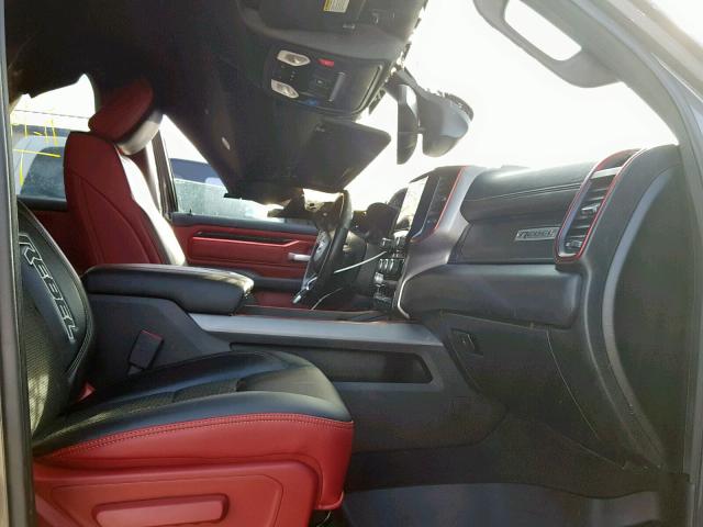 1C6SRFLT6KN530087 - 2019 RAM 1500 REBEL ნაცრისფერი ფოტო 5