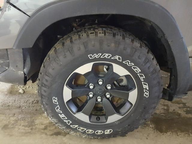 1C6SRFLT6KN530087 - 2019 RAM 1500 REBEL ნაცრისფერი ფოტო 9