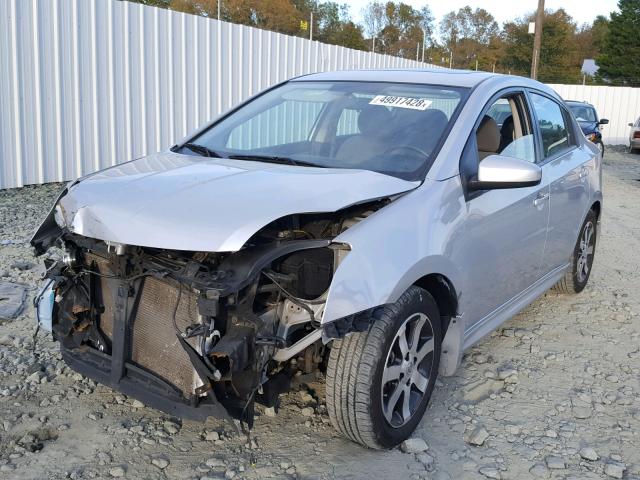 3N1AB6AP3CL639674 - 2012 NISSAN SENTRA 2.0 SILVER photo 2