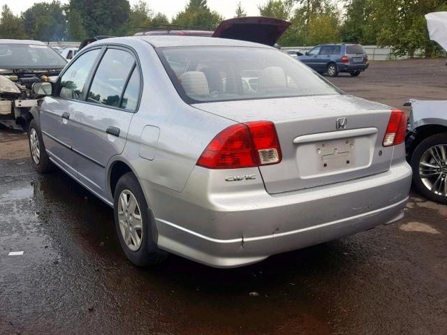 2HGES16484H562327 - 2004 HONDA CIVIC DX SILVER photo 3