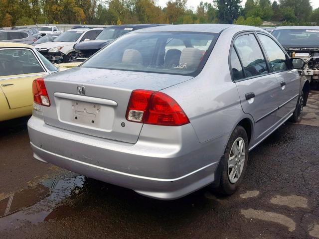 2HGES16484H562327 - 2004 HONDA CIVIC DX SILVER photo 4