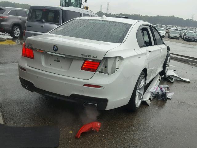 WBAKB8C5XBC852377 - 2011 BMW 750LI WHITE photo 4