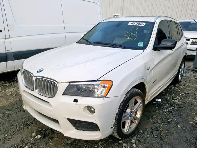 5UXWX7C50DL982234 - 2013 BMW X3 XDRIVE3 WHITE photo 2