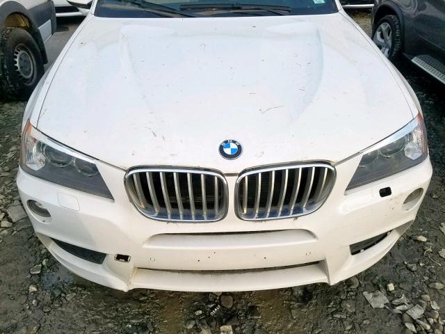 5UXWX7C50DL982234 - 2013 BMW X3 XDRIVE3 WHITE photo 7